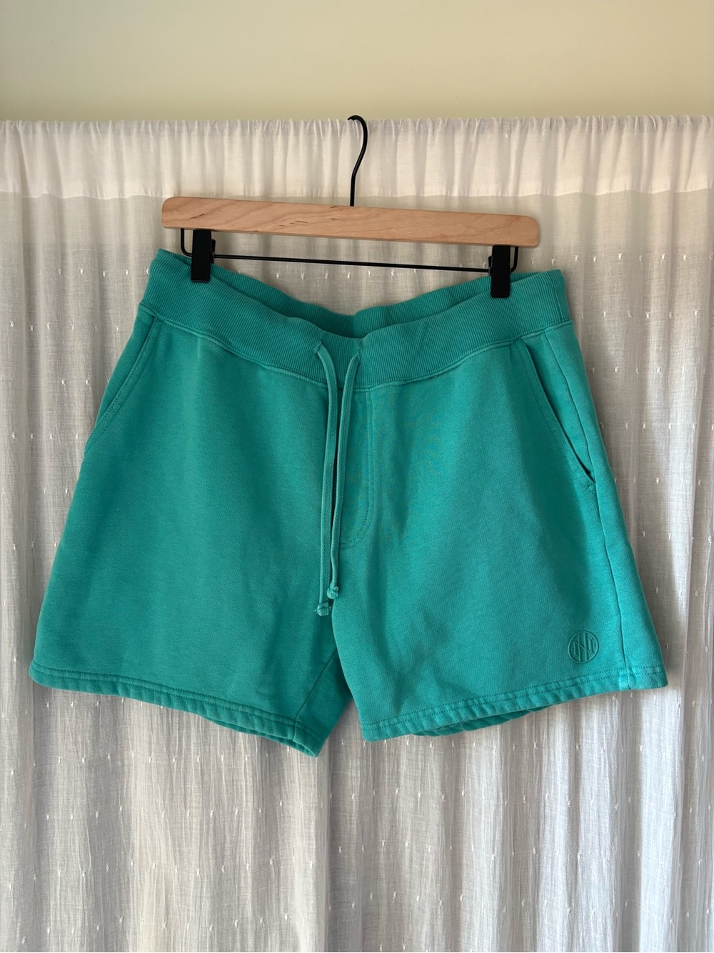 Men's Teal Athletic Drawstring Shorts